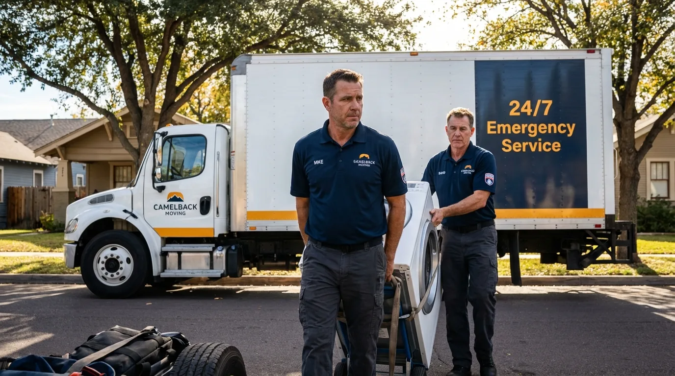 CamelBack Moving crew loading furniture in Newport News, VA