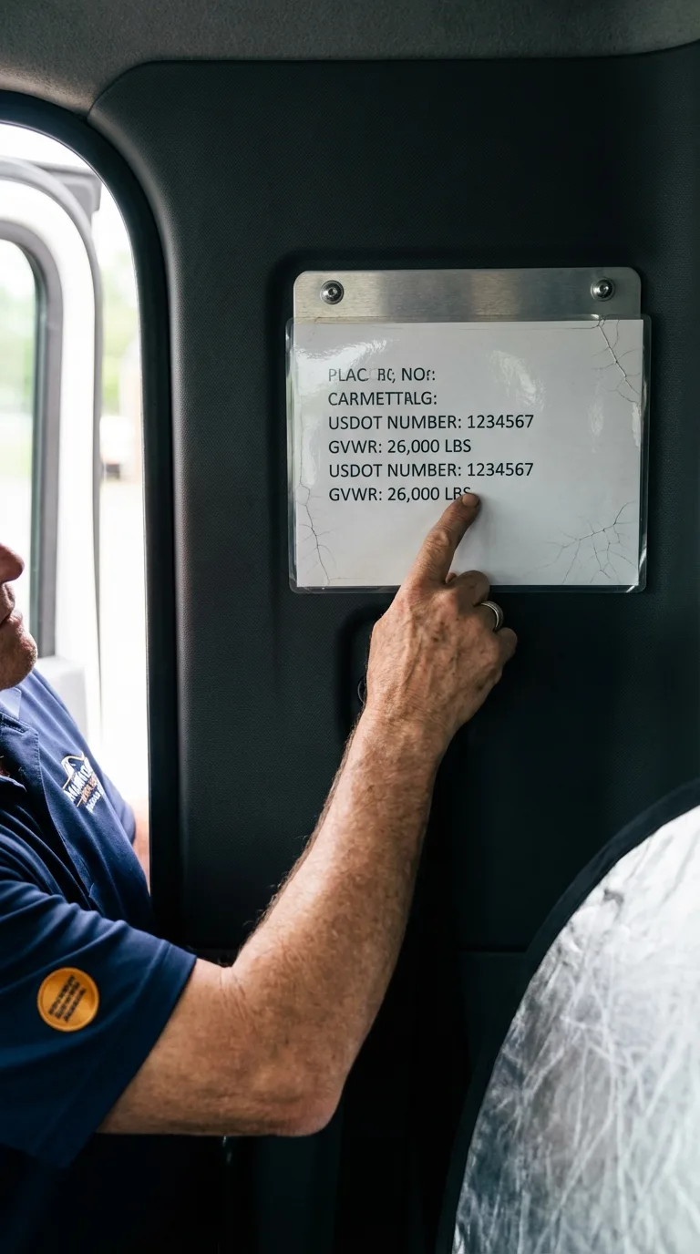 USDOT licensing placard verification in Newport News